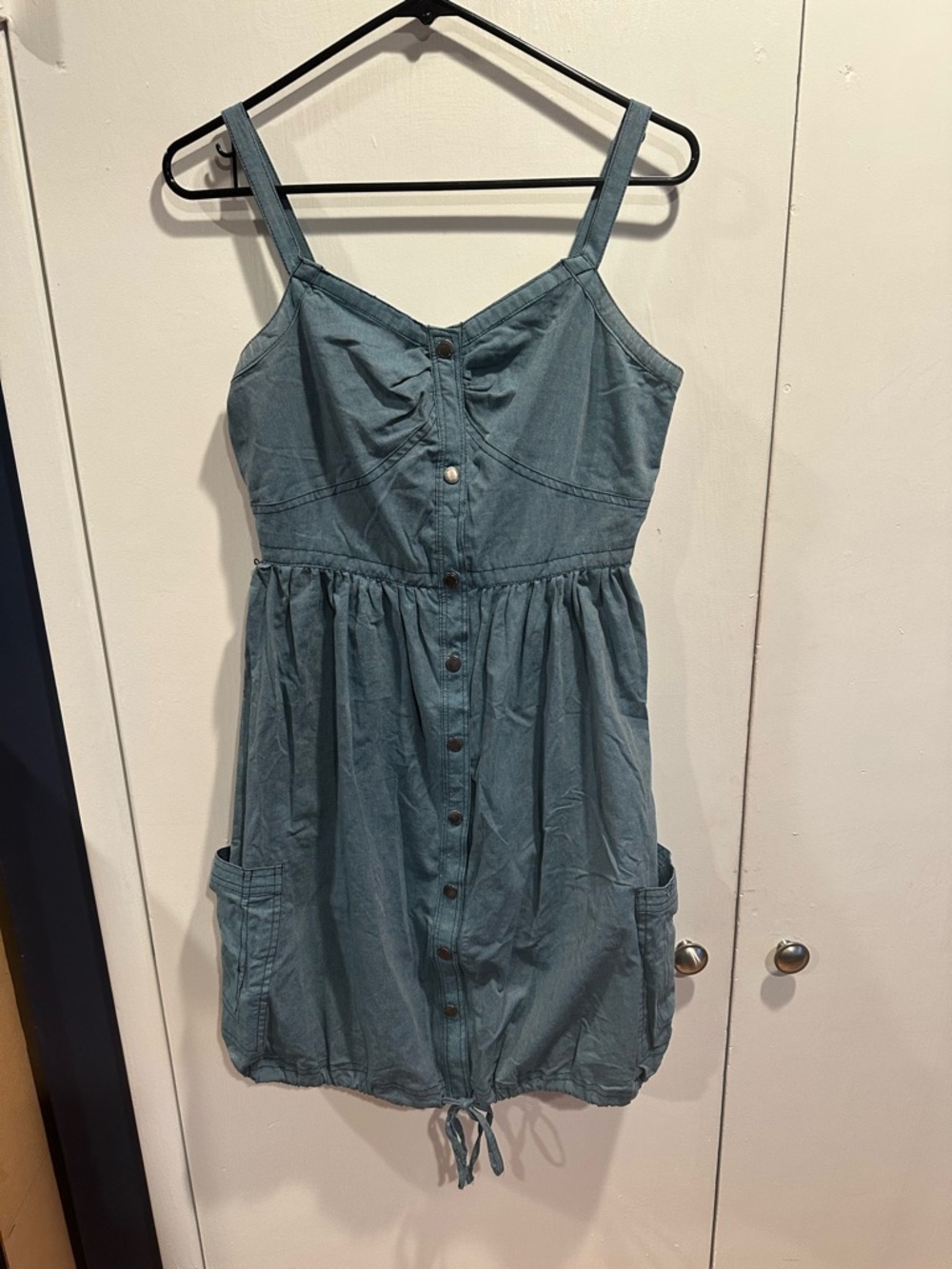 Zac Posen for Target Dusty Blue Button-Front Mini Dress